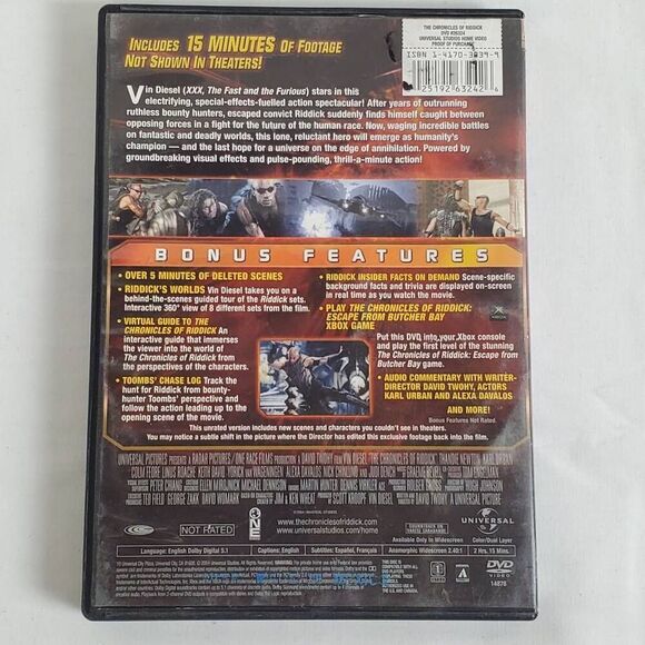 The Chronicles of Riddick (DVD, Unrated Director’s Cut) - Picture 3 of 3